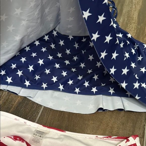 Women's Star-Patterned Navy Top - Picture 7 of 10